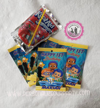 Load image into Gallery viewer, bubble guppies capri sun labels-bubble guppies party supplies-bubble guppies birthday favors-juice pouches-digital-printed-bubble guppies