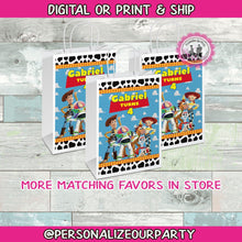 Load image into Gallery viewer, toy story party bag labels- toy story 3 gift bags-Toy story 3 candy bags-digital-printed-toy story party favors-toy story 2 birthday party
