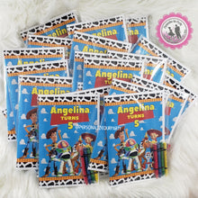 Load image into Gallery viewer, Toy story 4 coloring book-1 dz printed books with crayons or 1 digital file