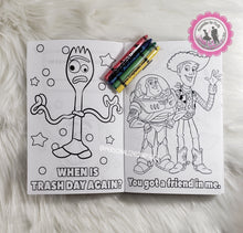 Load image into Gallery viewer, Toy story 4 coloring book-1 dz printed books with crayons or 1 digital file