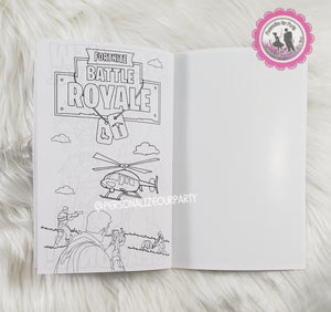 1 dozen Fortnite inspired coloring books-crayons included with every book