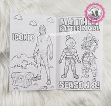 Load image into Gallery viewer, 1 dozen Fortnite inspired coloring books-crayons included with every book