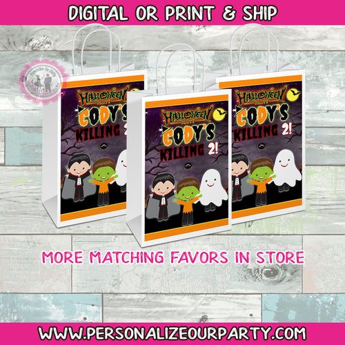 Halloween party bags - halloween party bag labels