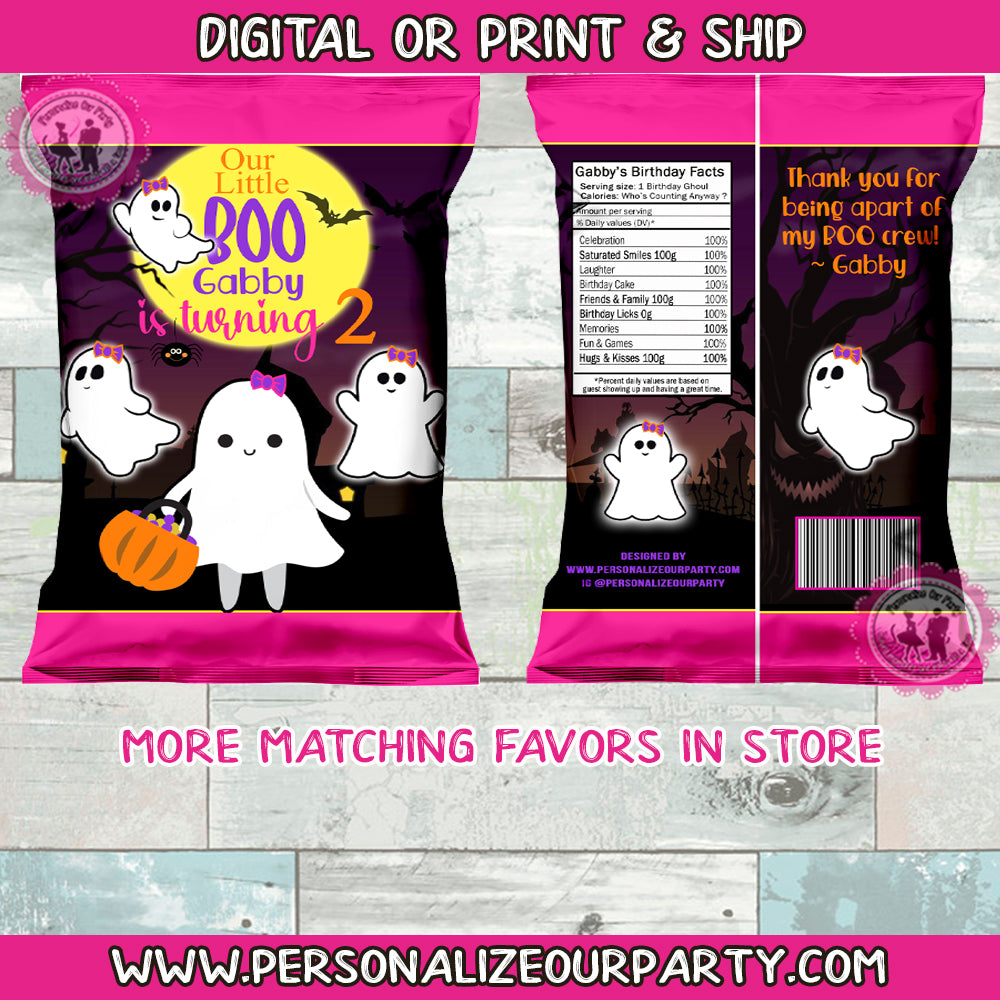 Halloween ghoul friends chip bags