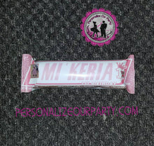 Load image into Gallery viewer, CUSTOM chocolate candy bar wrapper - candy bar wrapper - party favors - candy - custom candy party favors