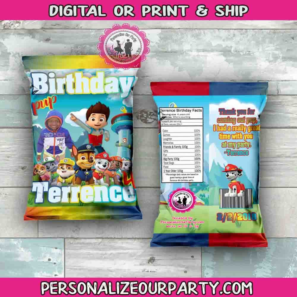 Candy bags paw patrol deals