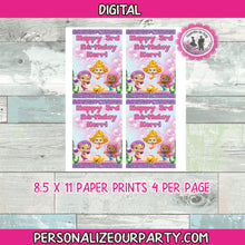 Load image into Gallery viewer, bubble guppies inspired juice pouch labels-capri sun labels-girls bubble guppies party favors-bubble guppies party favors-treat bags-