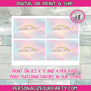little mermaid inspired air heads candy wrappers-digital-printed-mermaid birthday party-little mermaid party favors-mermaid air heads candy