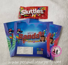 Load image into Gallery viewer, pj masks chip bag wrappers-pj masks party favors-digital-printed-pj masks party favors-pj masks chip bags-pj masks party bags-candy bags