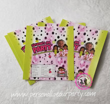 Load image into Gallery viewer, Spa girls party package-spa party-spa party favors-spa birthday-digital-printed-chip bag-rice krispy treat-capri sun lables-sleep over party