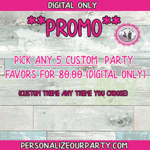 Load image into Gallery viewer, digital party favors package-treat bag favors-candy favors-snack bag favors-chip bag favors-birthday party favors-guest favors-custom favors