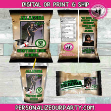 Load image into Gallery viewer, graduation chip bag wrappers-digital-printed-chip bags-party favors-prom watchparty favors-graduation party favors-guest favors-candy favors