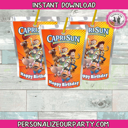 toy story capri sun label-instant download-toy story party supplies-toy story party favors-toy story 2-toy story 3-toy story birthday