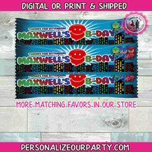 Load image into Gallery viewer, pj masks air heads candy wrappers-pj masks party favors-pj masks party supplies-birthday favors-air heads candy-treat bag favors-pj mask