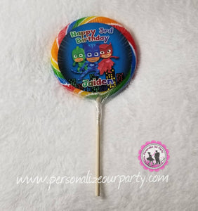 pj masks lollipop stickers-digital-printed-pj masks party favors-pj masks favors-lollipop labels-party bags-big lollipop-pj masks birthday