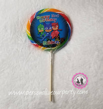 Load image into Gallery viewer, princess birthday lollipop stickers-digital-printed-princess party favors-princess birthday-princess lollipops-princess suckers-princess