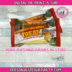 lion guard custom rice krispy treat wrapper-digital-printed-lion guard party favors-the lion king party favors-lion guard birthday-capri sun