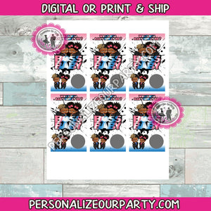 GENDER REVEAL GAME-african american boss baby scratch off card game-baby twins-personalized baby shower games-gender reveal party game
