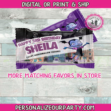Load image into Gallery viewer, vampirina rice krispies treat wrapper-personalized party favors-vampirina party favors-vampirina birthday-digital-printed-vampirina party