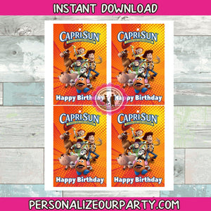 toy story capri sun label-instant download-toy story party supplies-toy story party favors-toy story 2-toy story 3-toy story birthday