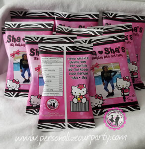 hello kitty chip bag wrappers-hello kitty party favors-hello kitty chip bag favors-hello kitty custom party favors-hello kitty party-hello