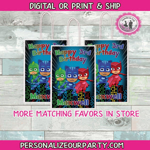 pj masks gift bags-pj masks party bags-digital-printed-pj masks loot bag-party favor bags-pj masks candy bags-pj masks party favors-pj masks