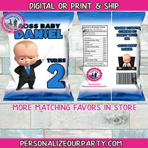 boss baby boy chip bag wrappers-boss baby party favors-digital-printed-personalized party favors-boss baby boy party-boss baby snack bags