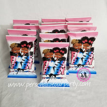 Load image into Gallery viewer, boss baby african american gender reveal chip bag wrappers-digital or printed