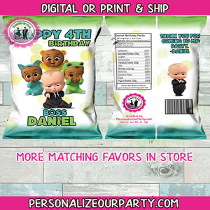 boss baby chip bag wrappers-boss baby party favors-digital-printed-personalized party favors-boss baby party bags-boss baby loot bags
