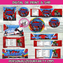 Load image into Gallery viewer, 5 digital party favors package-Pick any 5 favors-theme must be a theme I have-party favors package-digital package or 1 dozen printed wrappers