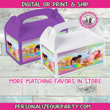 Load image into Gallery viewer, candy land gable box label sticker-custom gable box labels-digital or printed-candy land party favors-candyland boxes-candy land party boxes