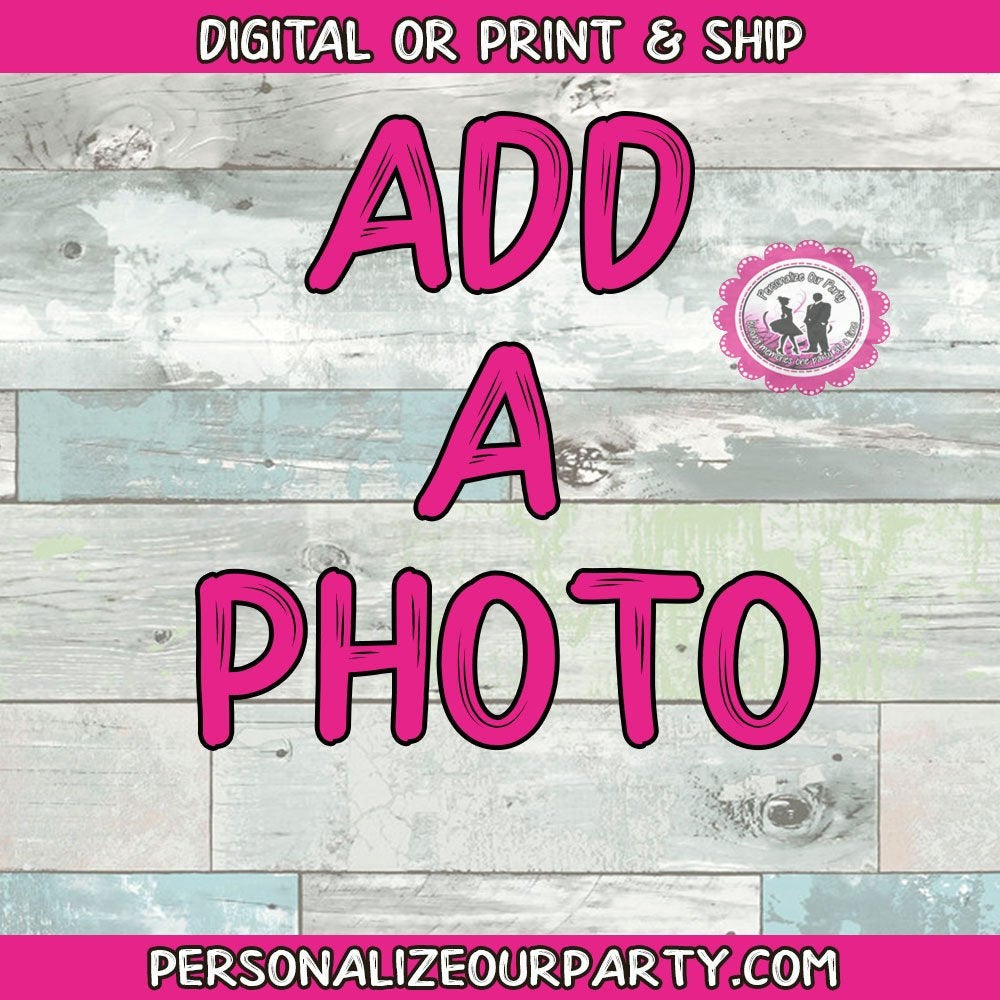 Add this listing to your cart if you would like to add a photo to a design. **If there is a photo included in the design no need to add this**