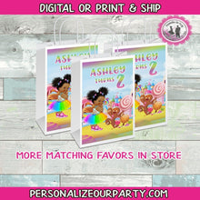 Load image into Gallery viewer, candy land party gift bags-candy party bags-digital-printed-candy land party favors-candyland birthday-candy land candy bags-candyland party