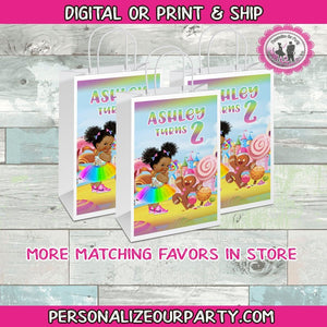 candy land party gift bags-candy party bags-digital-printed-candy land party favors-candyland birthday-candy land candy bags-candyland party