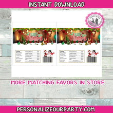 Load image into Gallery viewer, Christmas candy bar wrapper instant download-holiday party favors-candy bar favors-Christmas party favors-Christmas favors-hershey&#39;s candy