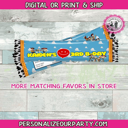 toy story air head candy wrapper-toy story 3 party-toy story favors-toy story birthday-toy story 2-toy story 3-digital printed-toy story 4