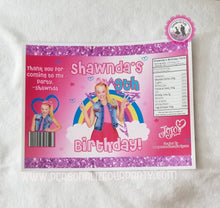 Load image into Gallery viewer, Jojo Siwa custom photo chip bag-digital-printed-Jojo Siwa party favors-Jojo Siwa birthday-Jojo Siwa party decor-Jojo Siwa party supplies