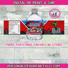 Load image into Gallery viewer, Avengers water bottle labels-waterbottle favors-super hero party favors-avengers birthday party favors-avengers treat bag favors-party favor