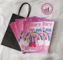 Load image into Gallery viewer, Jojo Siwa treat bags/labels-Jojo siwa party bag favors-jojo siwa candy bags-jojo siwa party-jojo siwa loot bags-digital-printed-jojo party
