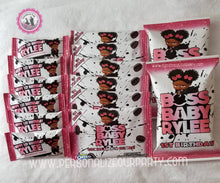 Load image into Gallery viewer, African american boss baby girl oreo cookies-digital-printed-boss baby party favors-personalized party favors-first birthday favors-boss