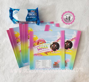 candy land capri sun juice labels-digital printed-candyland party favors-candyland treat bags-candyland goody bags-candyland party-candyland