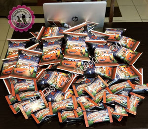 cars chip bag wrapper-digital-printed-cars party favors-custom party favors-cars party-cars 2 party-cars  party-lightening mcqueen party