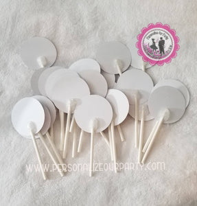 2in circle African american boss baby girl inspired cupcake toppers-digital or 1 dozen printed toppers