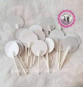 2in circle African american boss baby girl custom cupcake toppers-digital or 1 dozen printed toppers