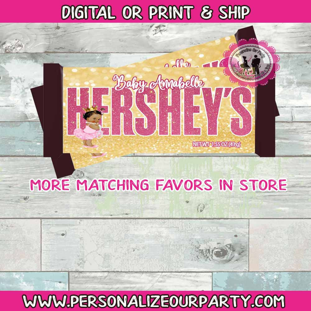 Custom Designed Hershey Bar Labels