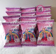 Load image into Gallery viewer, Jojo Siwa custom photo chip bag-digital-printed-Jojo Siwa party favors-Jojo Siwa birthday-Jojo Siwa party decor-Jojo Siwa party supplies