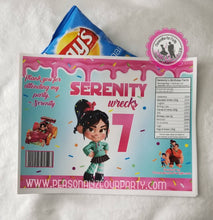 Load image into Gallery viewer, wreck it ralph inspired chip bag/wrapper-wreck it ralph party favors-wreck it ralph birthday favors-digital-printed-wreck it ralph party