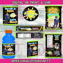 Load image into Gallery viewer, Glow party favors package-glow party-gow favors-slime party favors-digital-printed-digital party favor packages-please review item details