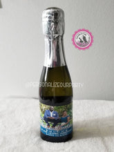 Load image into Gallery viewer, Personalized mini champagne bottle labels-digital-printed-annivesary party favors-wine bottle labels-champagne bottle labels-wedding favors
