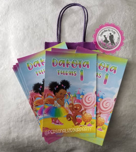 candy land party gift bags-candy party bags-digital-printed-candy land party favors-candyland birthday-candy land candy bags-candyland party